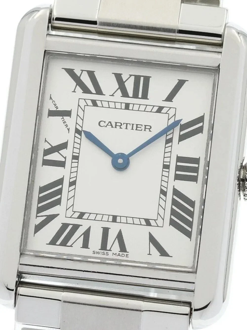 CARTIER Tank solo SM W5200013 Silver Dial Quartz Ladies Watch_960424